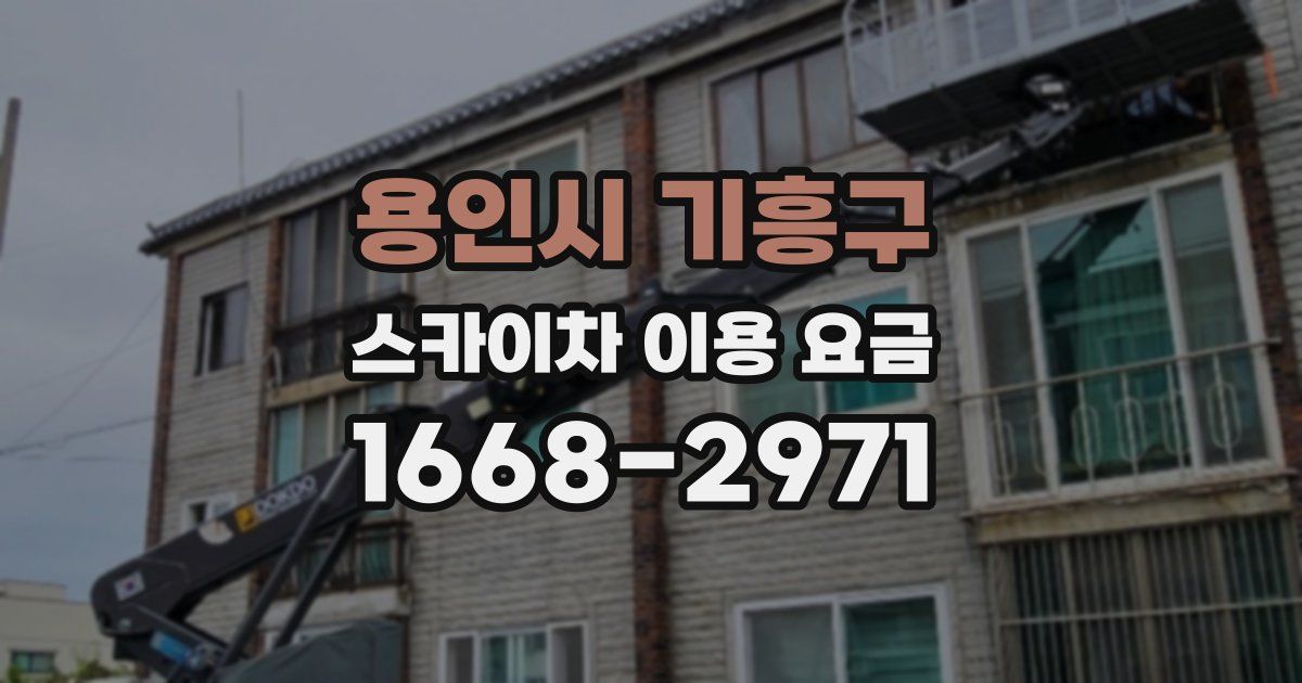 용인시 기흥구 스카이차 이용 요금
