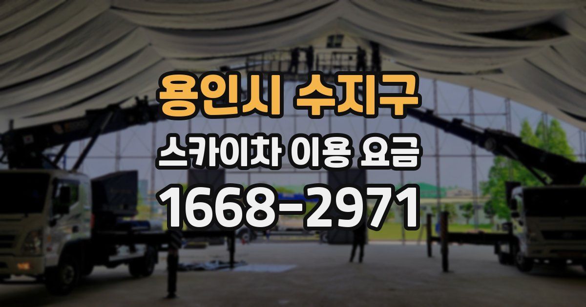 용인시 수지구 스카이차 이용 요금