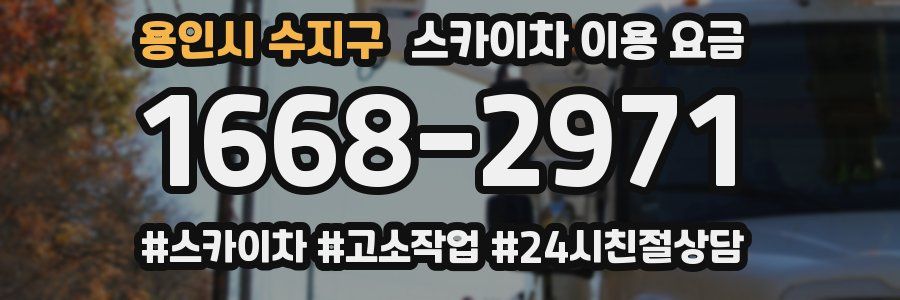 용인시 수지구 스카이차 이용 요금