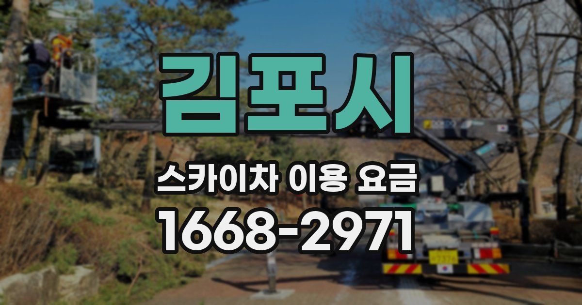 김포시 스카이차 이용 요금
