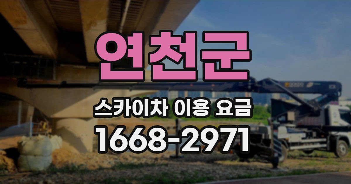 연천군 스카이차 이용 요금