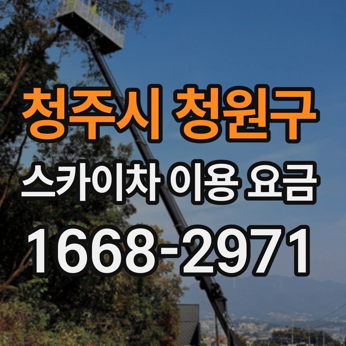 청주시 청원구 스카이차 이용 요금 안내에서 자주 보는 용어