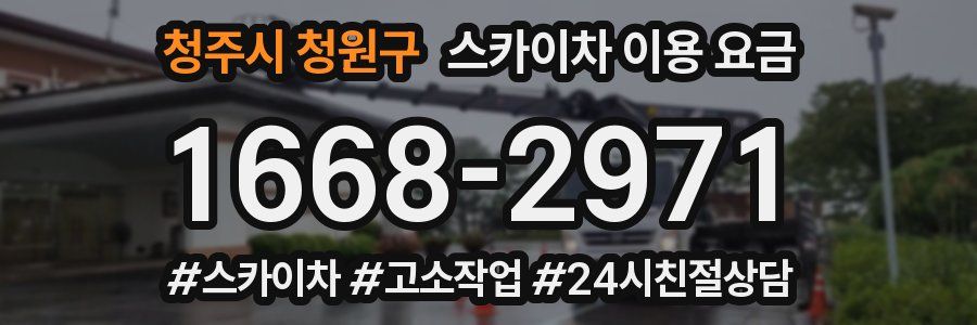 청주시 청원구 스카이차 이용 요금