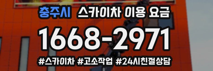 충주시 스카이차 이용 요금