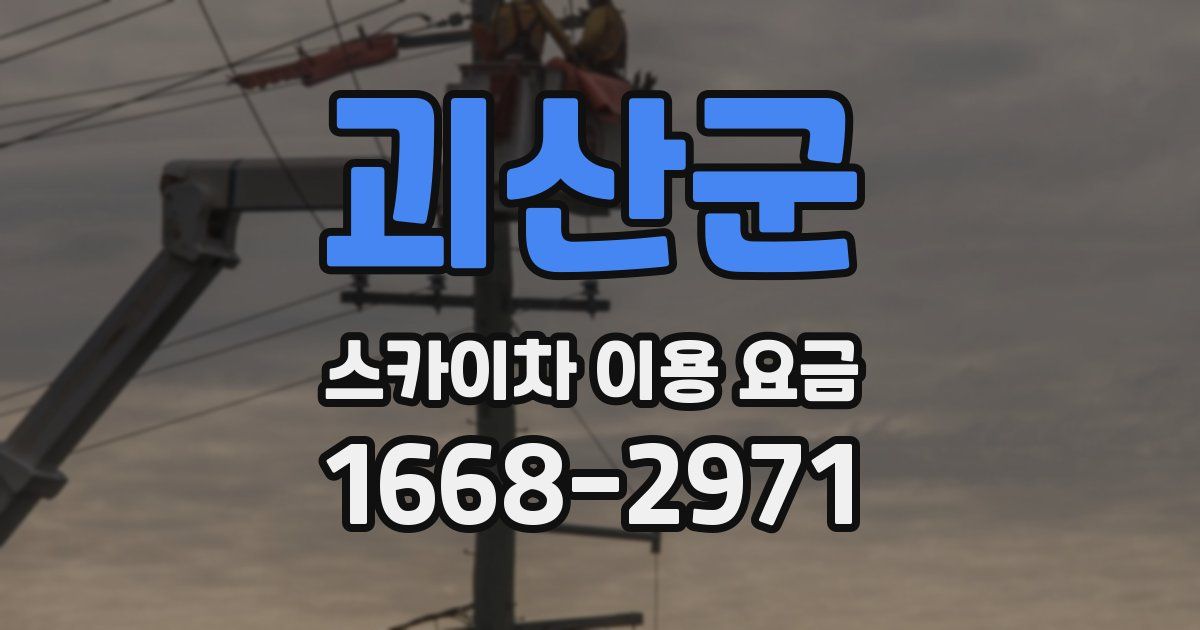괴산군 스카이차 이용 요금
