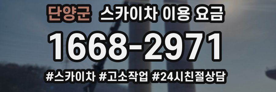 단양군 스카이차 이용 요금