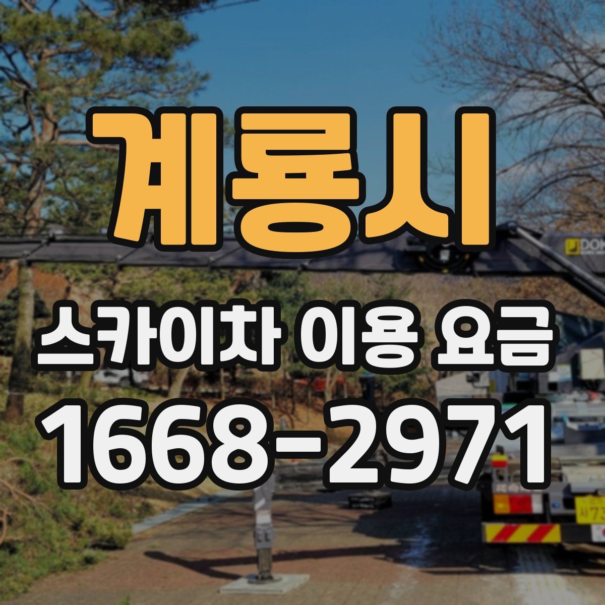 계룡시 스카이차 이용 요금