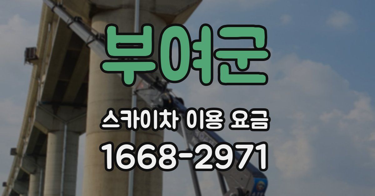 부여군 스카이차 이용 요금