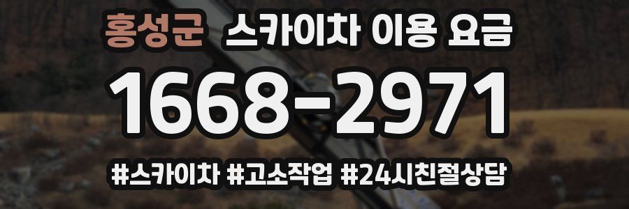 홍성군 스카이차 이용 요금