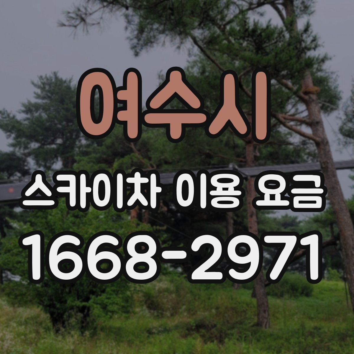 여수시 스카이차 이용 요금
