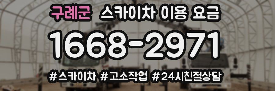 구례군 스카이차 이용 요금
