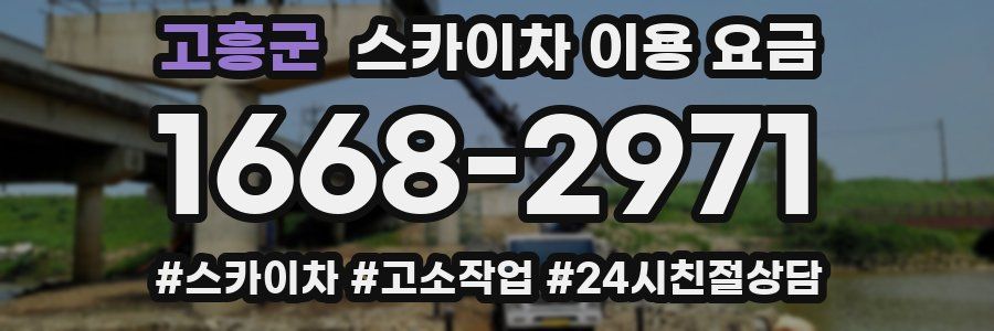 고흥군 스카이차 이용 요금