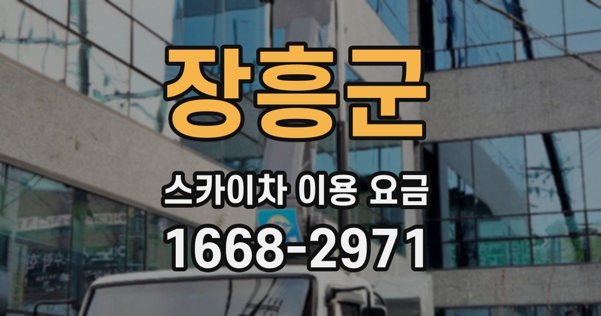 장흥군 스카이차 이용 요금