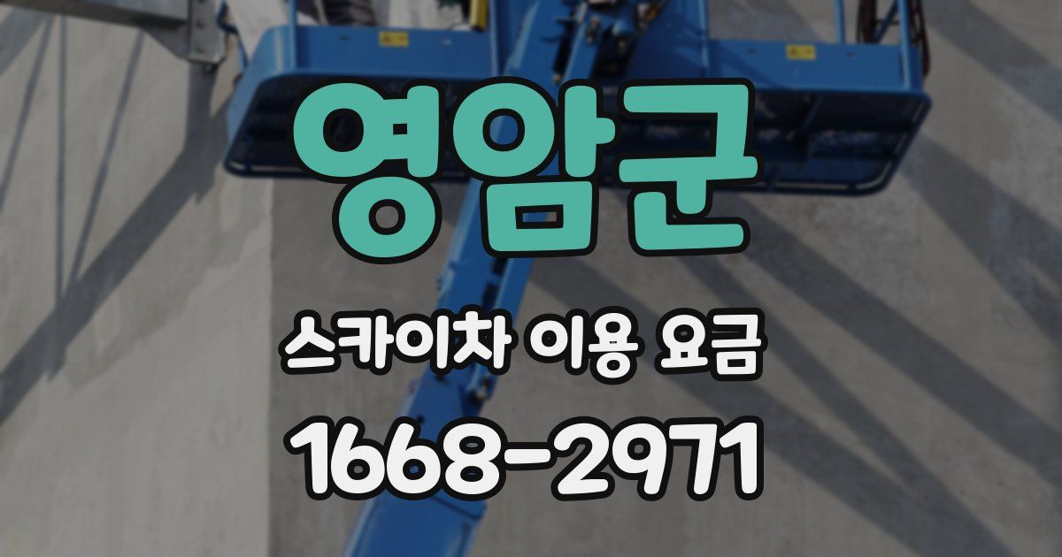 영암군 스카이차 이용 요금