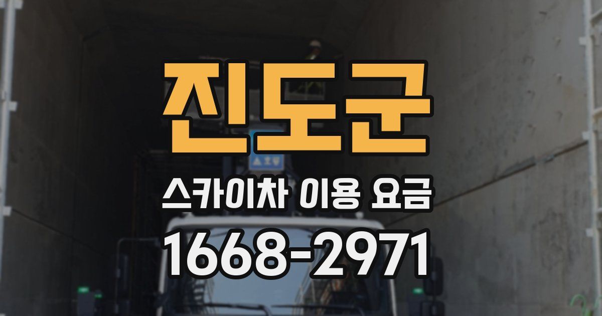 진도군 스카이차 이용 요금