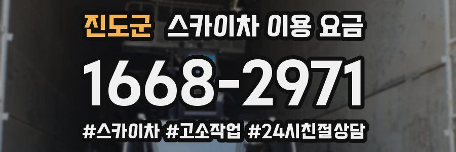 진도군 스카이차 이용 요금