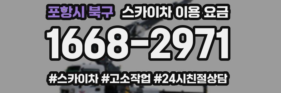 포항시 북구 스카이차 이용 요금