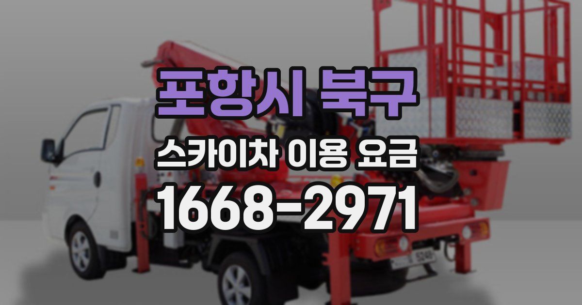 포항시 북구 스카이차 이용 요금