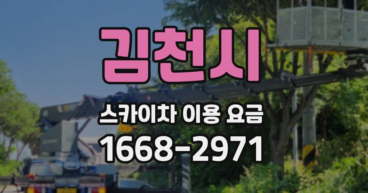 김천시 스카이차 이용 요금
