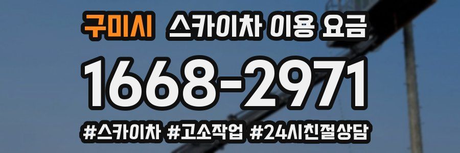 구미시 스카이차 이용 요금