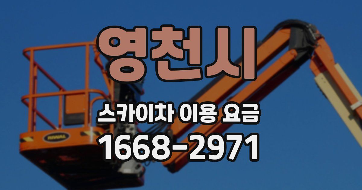 영천시 스카이차 이용 요금