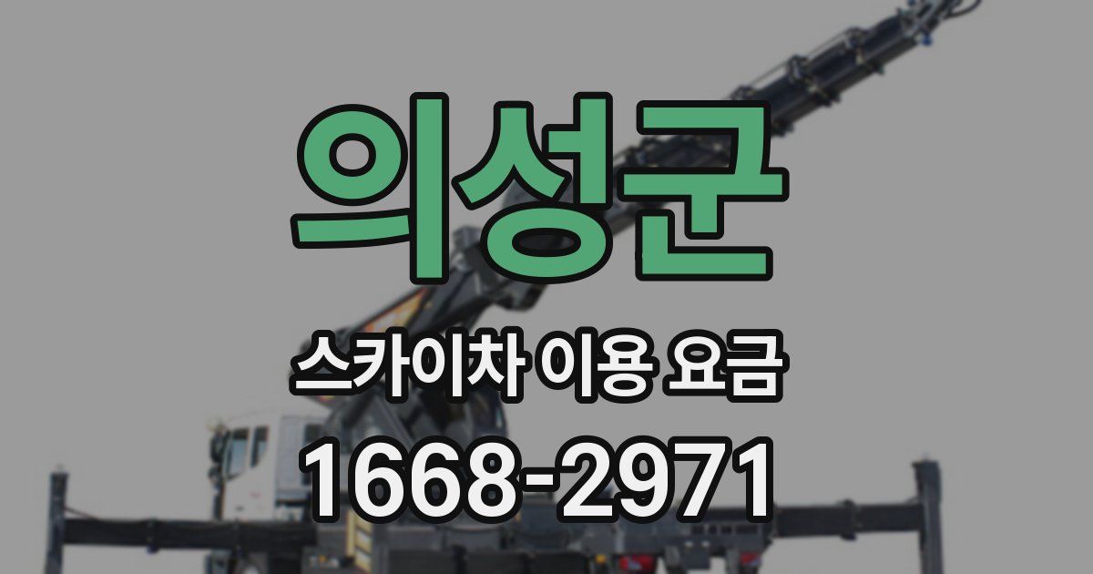 의성군 스카이차 이용 요금