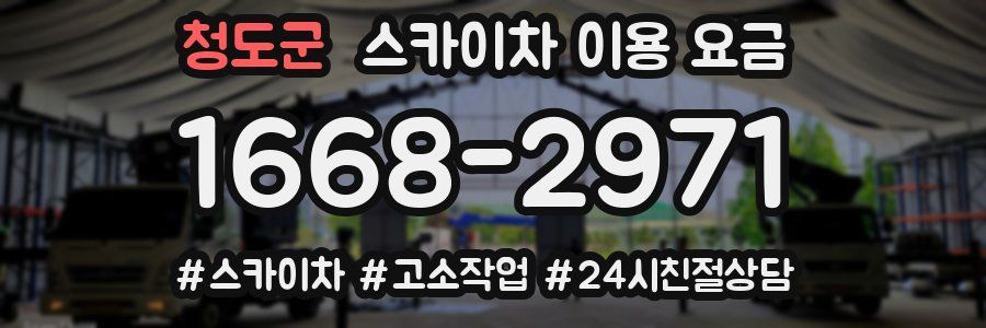 청도군 스카이차 이용 요금