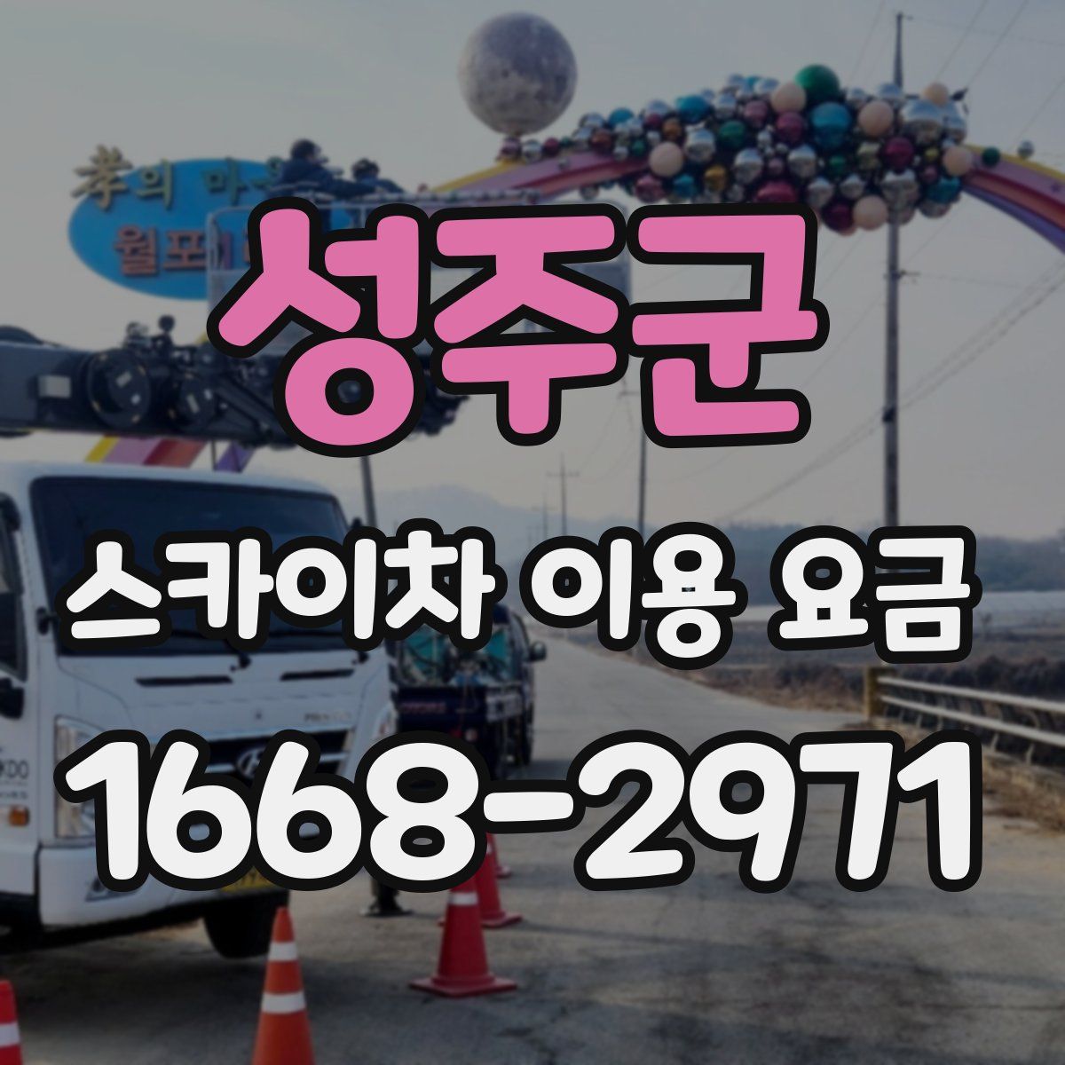 성주군 스카이차 이용 요금