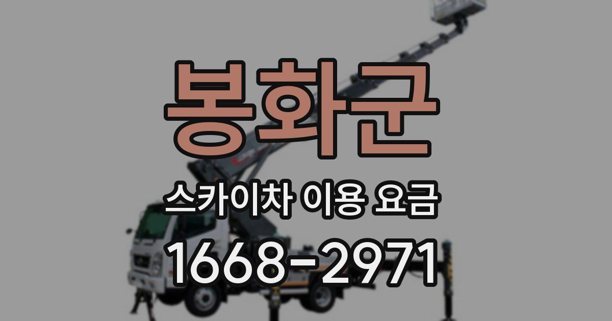 봉화군 스카이차 이용 요금