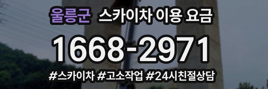 울릉군 스카이차 이용 요금
