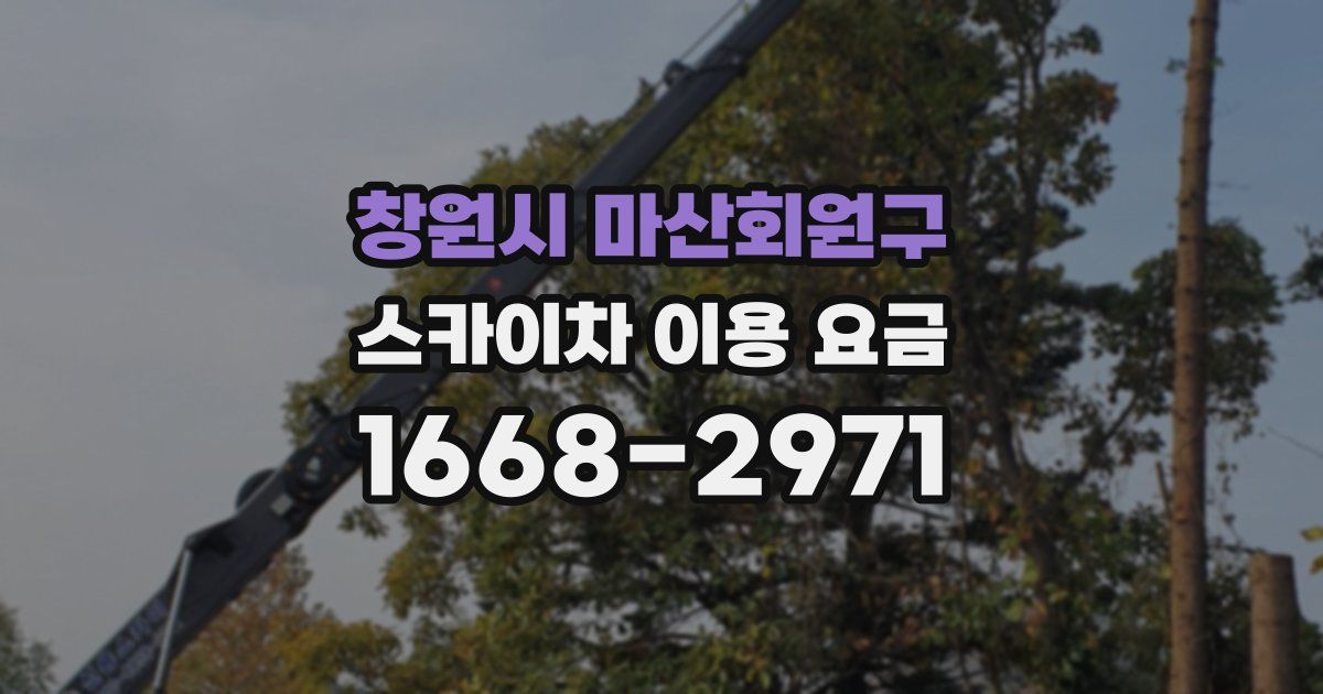 창원시 마산회원구 스카이차 이용 요금