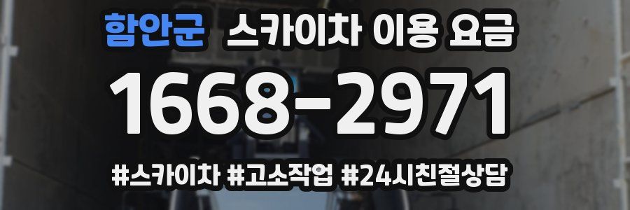 함안군 스카이차 이용 요금