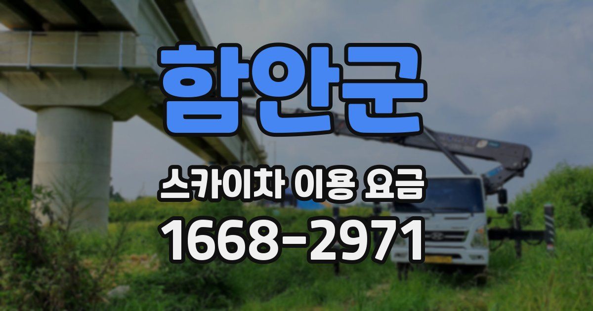 함안군 스카이차 이용 요금