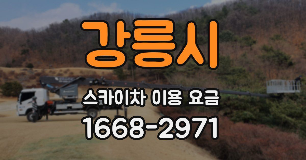 강릉시 스카이차 이용 요금