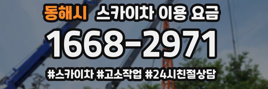 동해시 스카이차 이용 요금