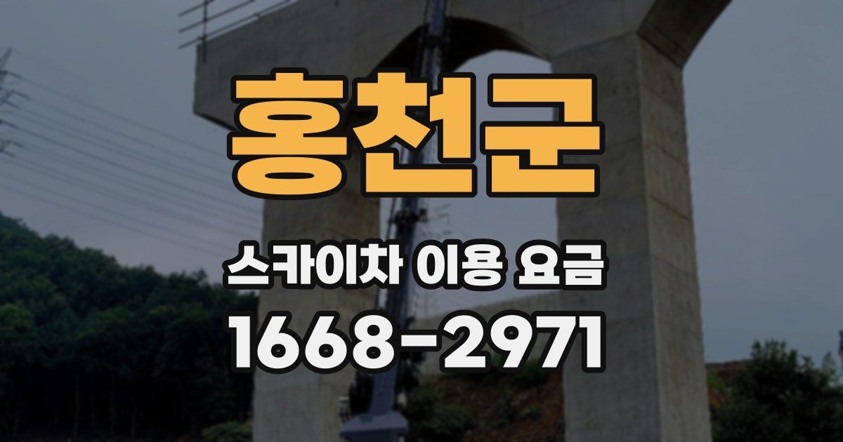 홍천군 스카이차 이용 요금