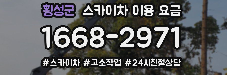 횡성군 스카이차 이용 요금