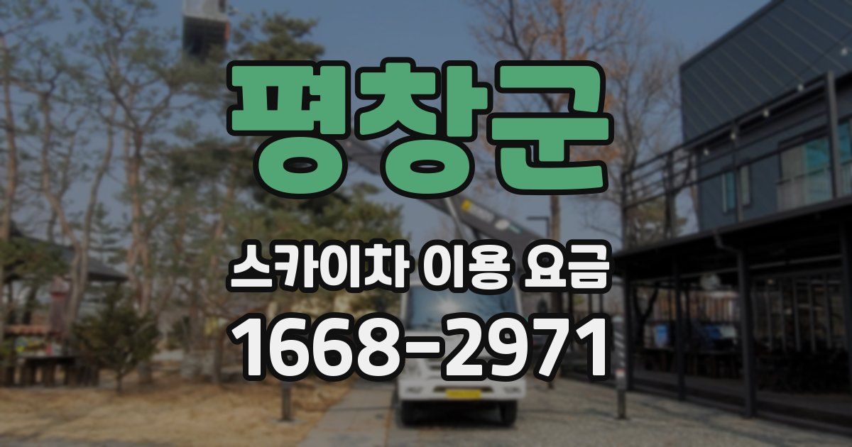 평창군 스카이차 이용 요금