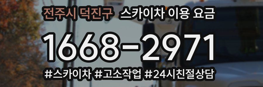 전주시 덕진구 스카이차 이용 요금
