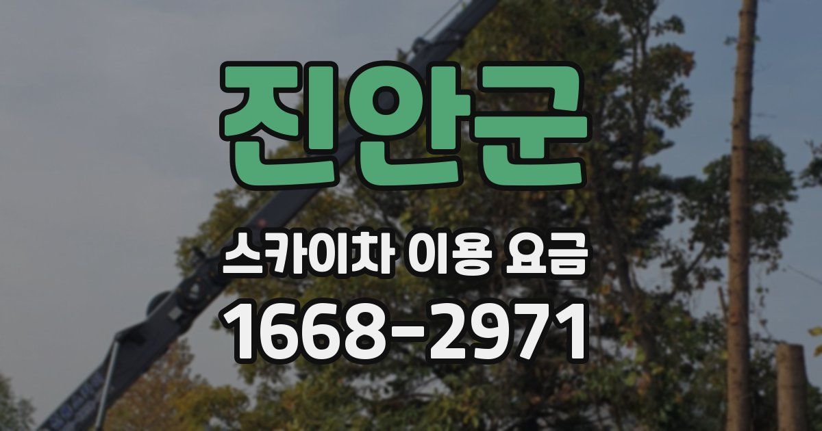 진안군 스카이차 이용 요금