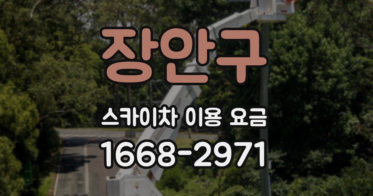 장안구 스카이차 이용 요금