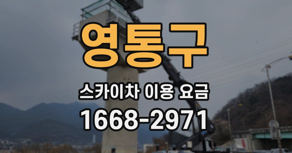 영통구 스카이차 이용 요금