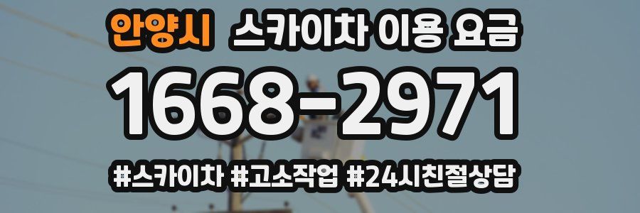 안양시 스카이차 이용 요금