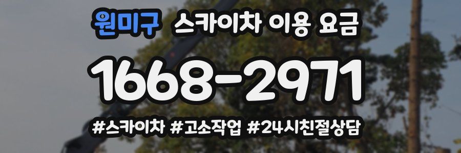 원미구 스카이차 이용 요금