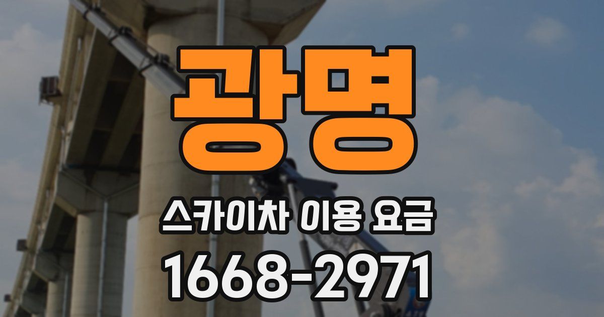 광명 스카이차 이용 요금