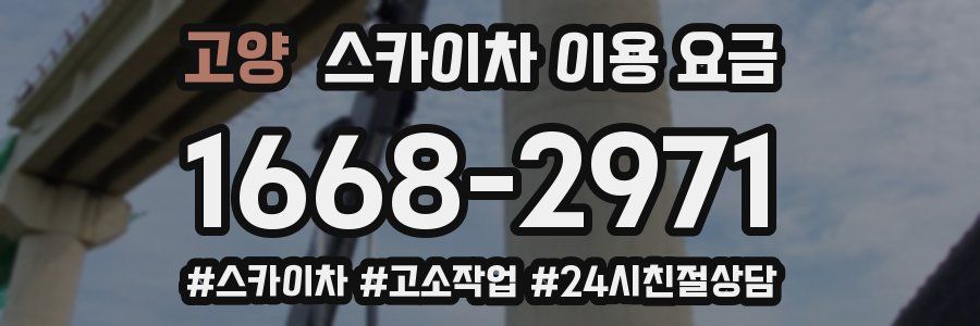 고양 스카이차 이용 요금