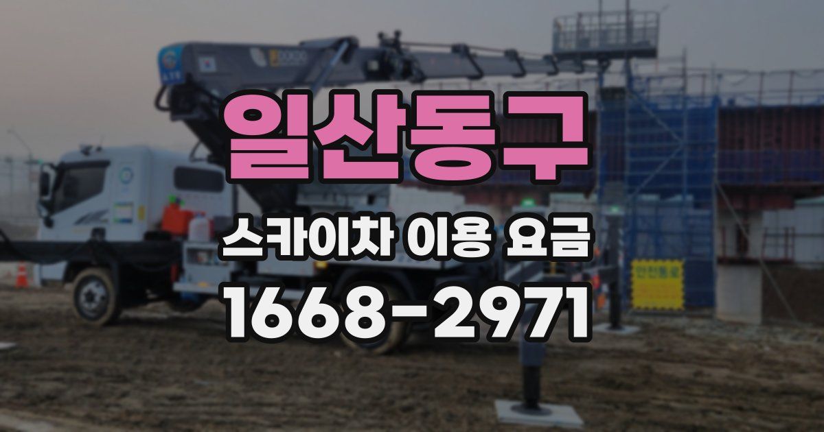 일산동구 스카이차 이용 요금