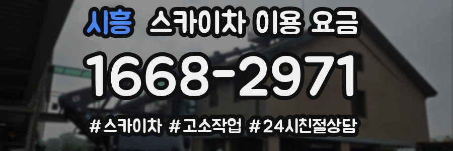 시흥 스카이차 이용 요금