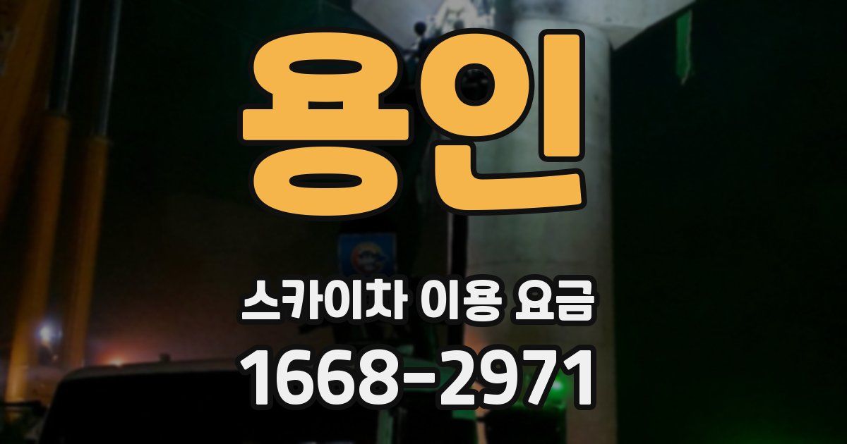 용인 스카이차 이용 요금