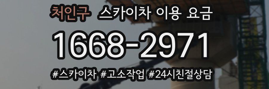 처인구 스카이차 이용 요금